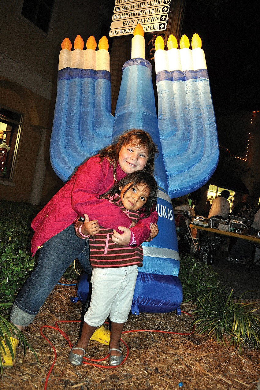Adley Lifrak and his mom, Keren, enjoyed the candle-lighting ceremony at Chabad of Bradenton and Lakewood Ranch's Chanukah celebration. Published Dec. 9.