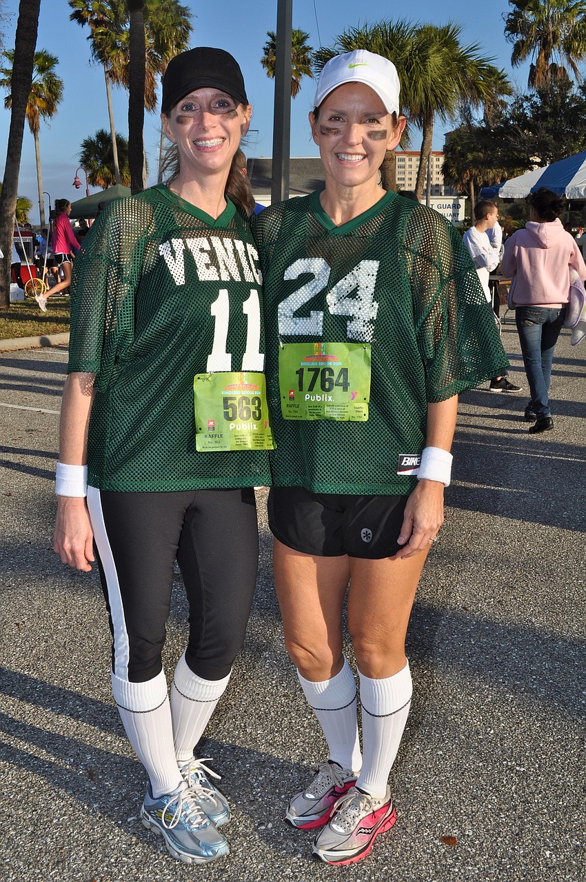 Colleen Geistert and Susan White heard the race was also a costume contest. They were a little surprised to be the only people dressed up, but made it look great!