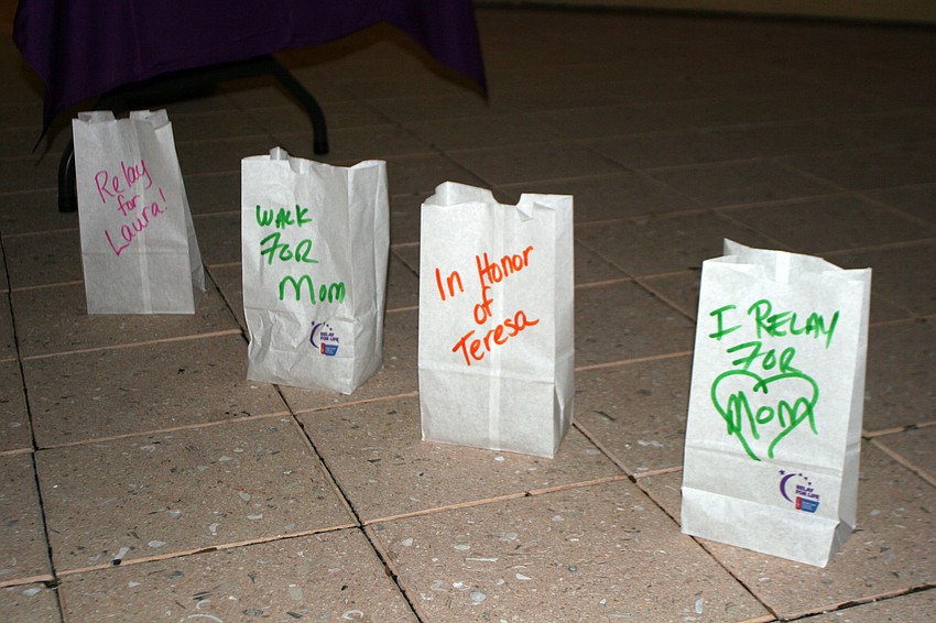 Organizers have already begun collecting bags for the Luminaria Ceremony.