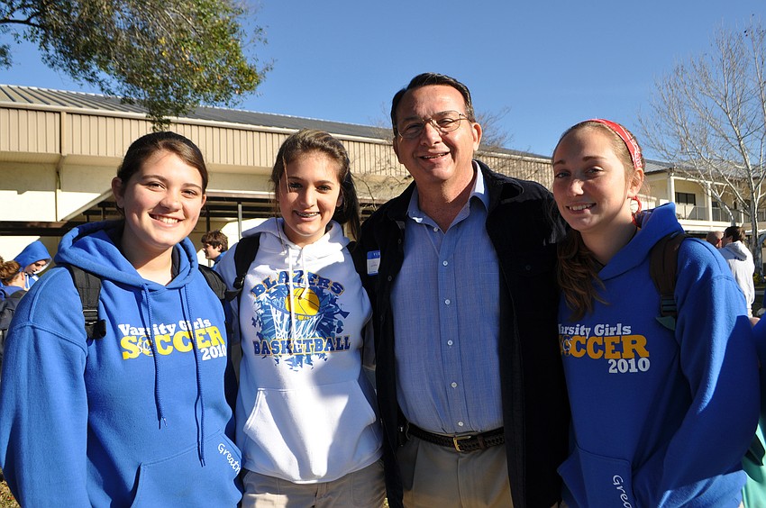 Alyssa Miller, Madison Penner, Pastor at Bethel Mennenite Church, Adin Miller, and Laura Miller