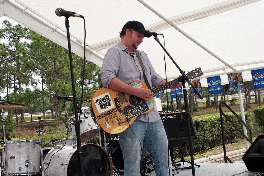 Rick Fauquet entertained guests all afternoon.