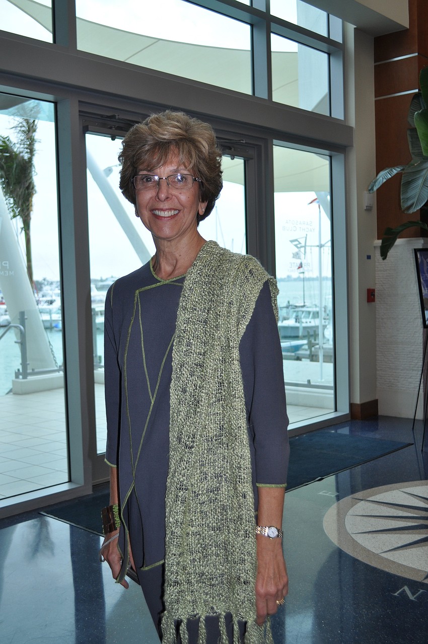 Janet Leonberger models a look from Daisy Cotton.