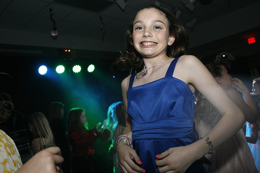 Rebekah Lang spent most of the time in the middle of the dance floor.