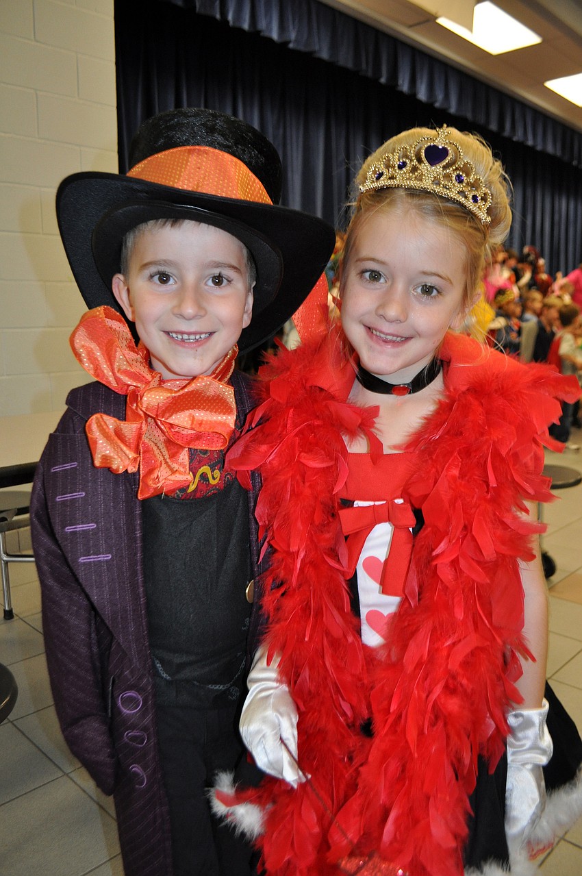 Cole McOmber and Mallory Martin went as the Mad Hatter and the Queen of Hearts from Alice in Wonderland.
