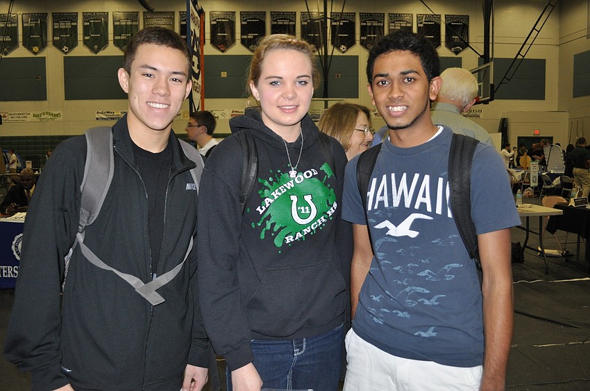 Jordan Baker, Rebecca Thomas and Ritul Patel stopped by The East County Observer's booth.