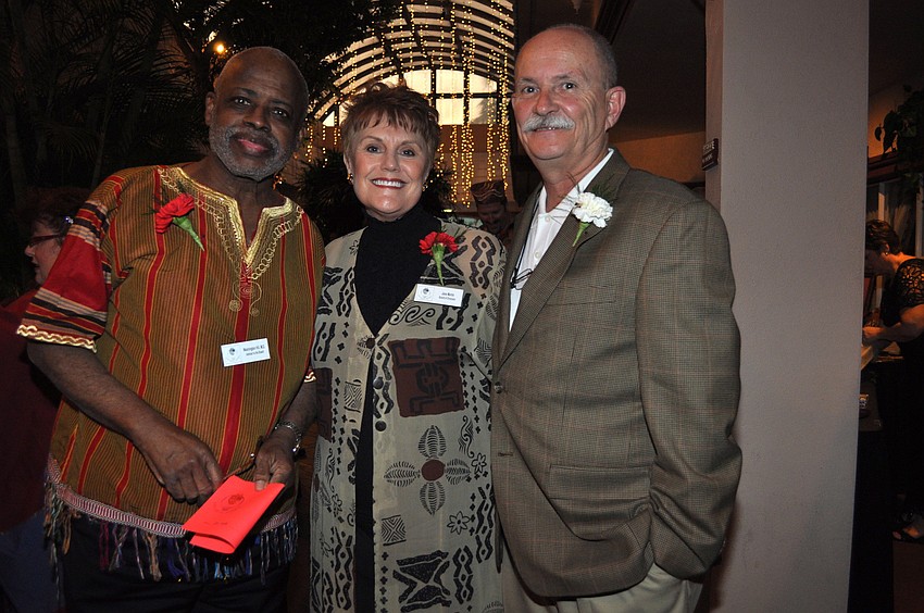 Dr. Washington Hill with Jana and Jim Martin