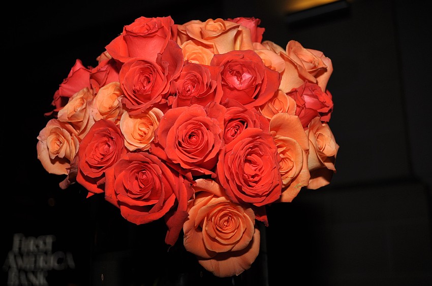 The Naked Florist designed flower bouquets for the event.