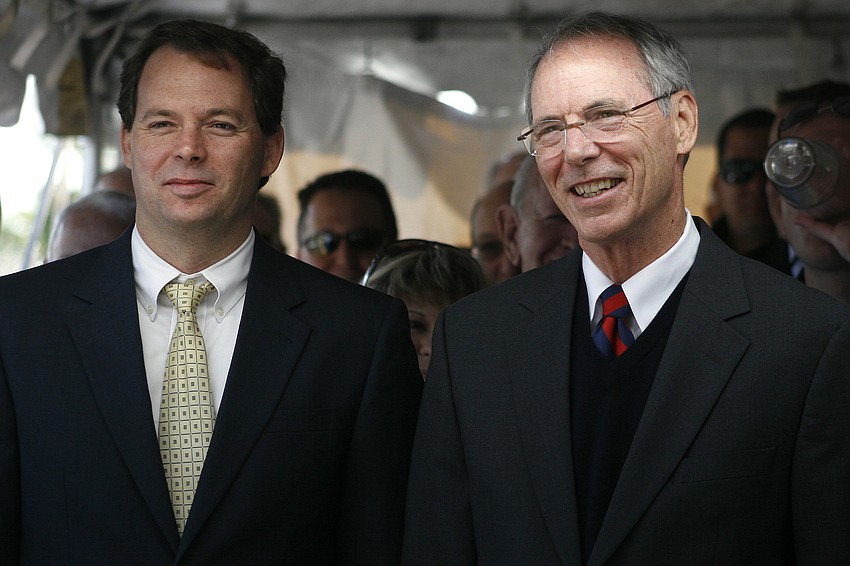 Pat Neal's son, John, left, recently announced plans to complete University Park Country Club.