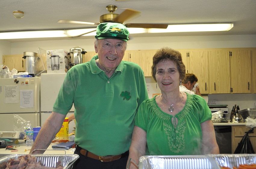 Jim and Rose Curran served traditional Irish fare.