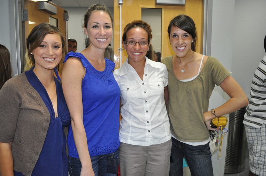 Ali Walker, Amanda Sundholm, Breanna Gawrys and Erin Telepak enjoyed the evening.