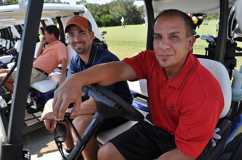 David Apgar and Chris McIntyre were ready for a good time.