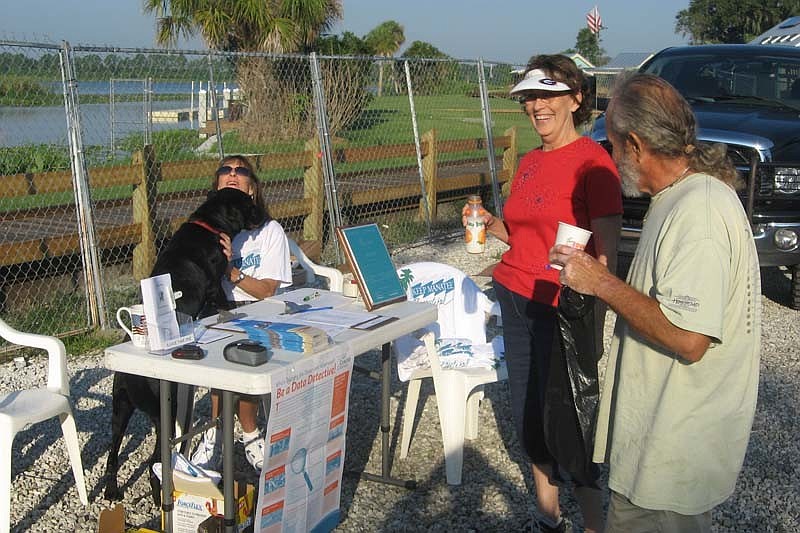 Volunteers started checking in around 8:30 a.m.