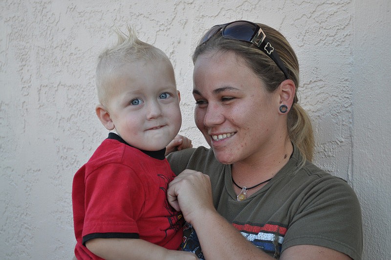 Rosie Markowski brought Amadeus Rayne to enjoy the festivities.