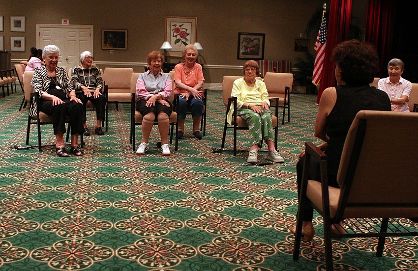 Canning gets the chair dancers to do the Charleston while seated.