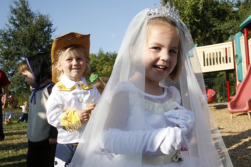 Meredith Carroll dressed as a princess.