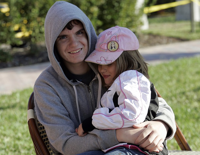 Eight-year-old Allysan Decker enjoyed spending time with her brother, Tristan Booth, 14.