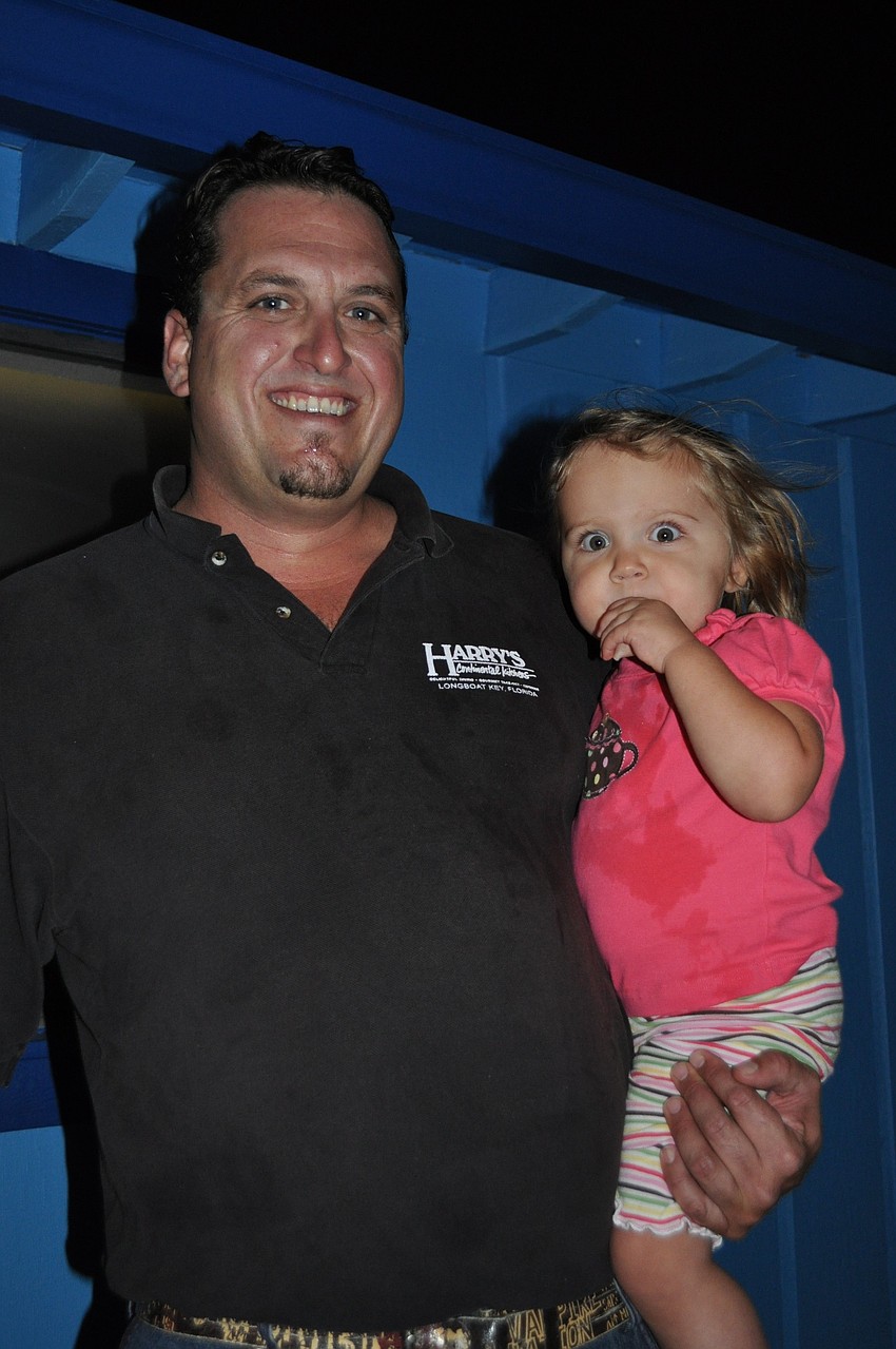 Hal Christensen with his daughter, Ella