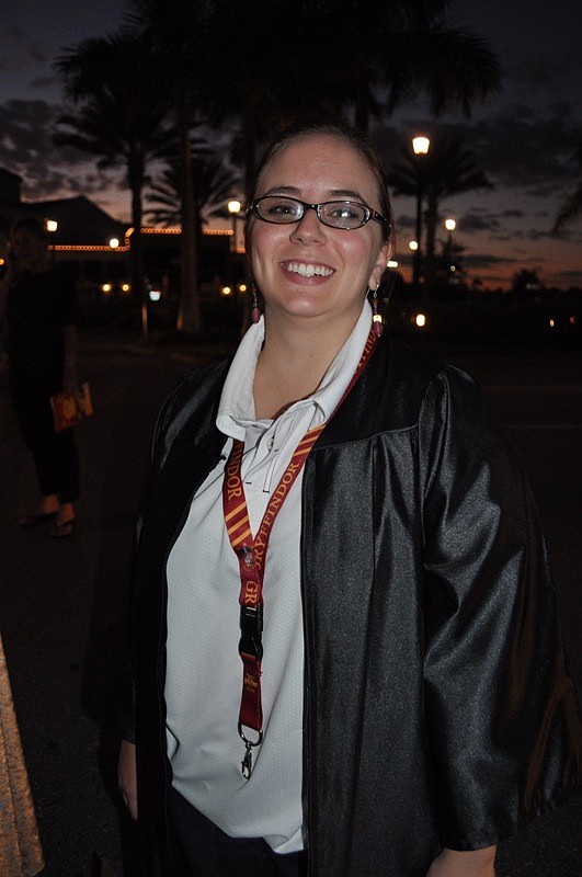 Little Bookworms manager Heather Anderson looked like a regular Hogwarts student.
