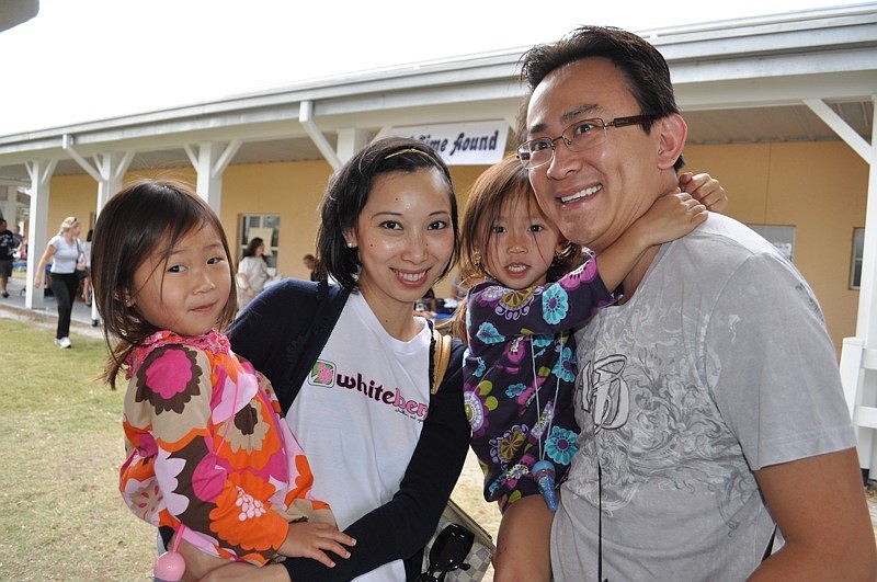 Linda Doan and her husband, Tony, brought their daughters, Esne, 2, and Mischa, 4.