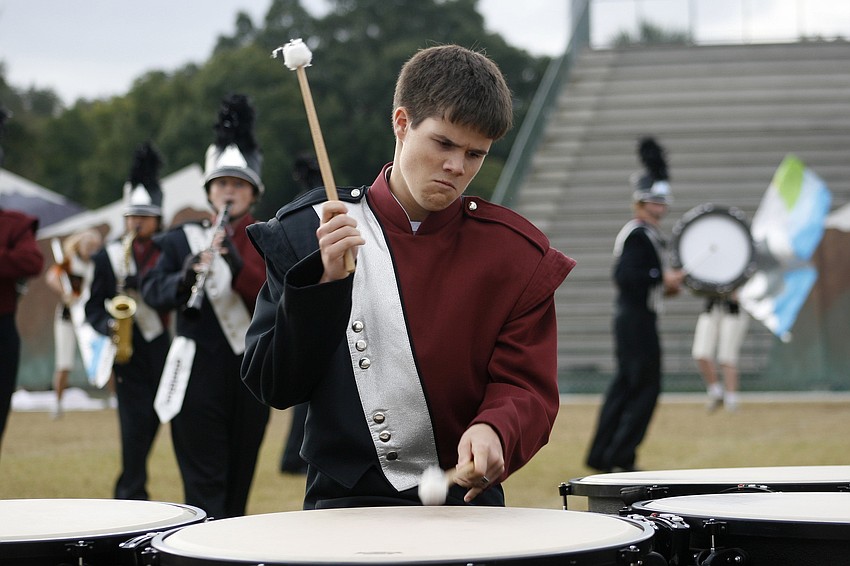 Michael Vanderford performed on the timpani this year.