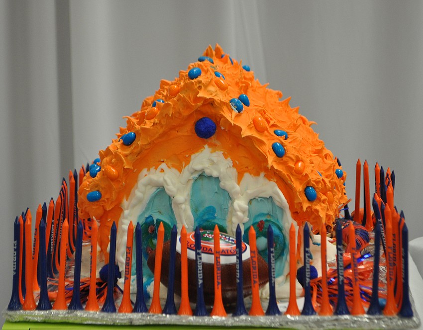 Ms. Magenheim's class at Pine View Elementary School showed their Florida Gators spirit.