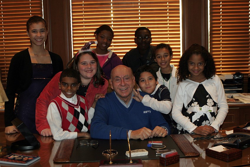 The children enjoyed touring Dick Vitale's home â€”Â especially his office.