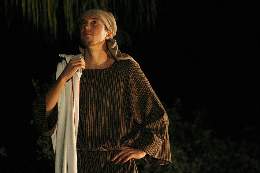Caleb Jordan portrayed Joseph in this year's Living Nativity.