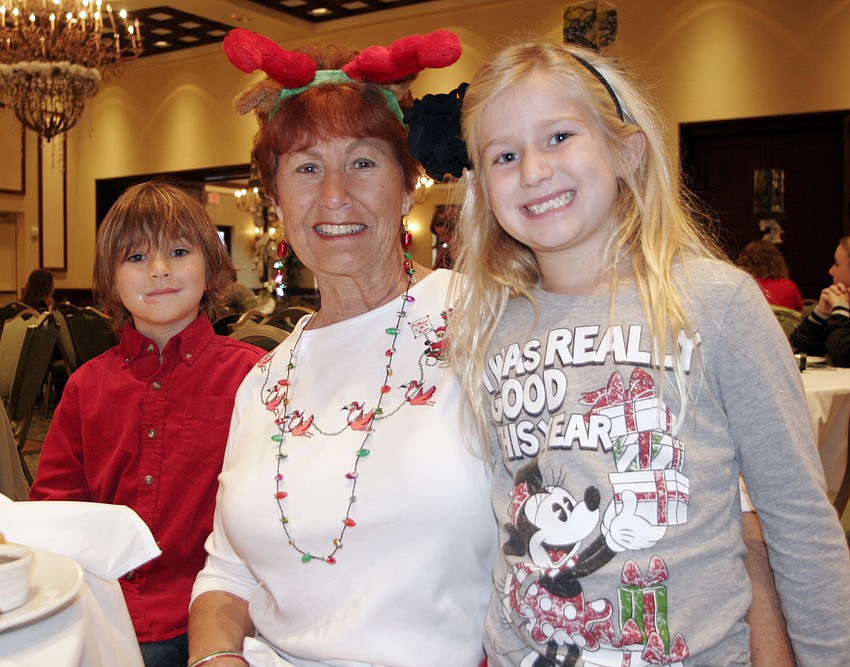J.C. Fleming, 4, and his sister, Kate, 7, enjoyed spending time with their aunt, Linda Dolan.