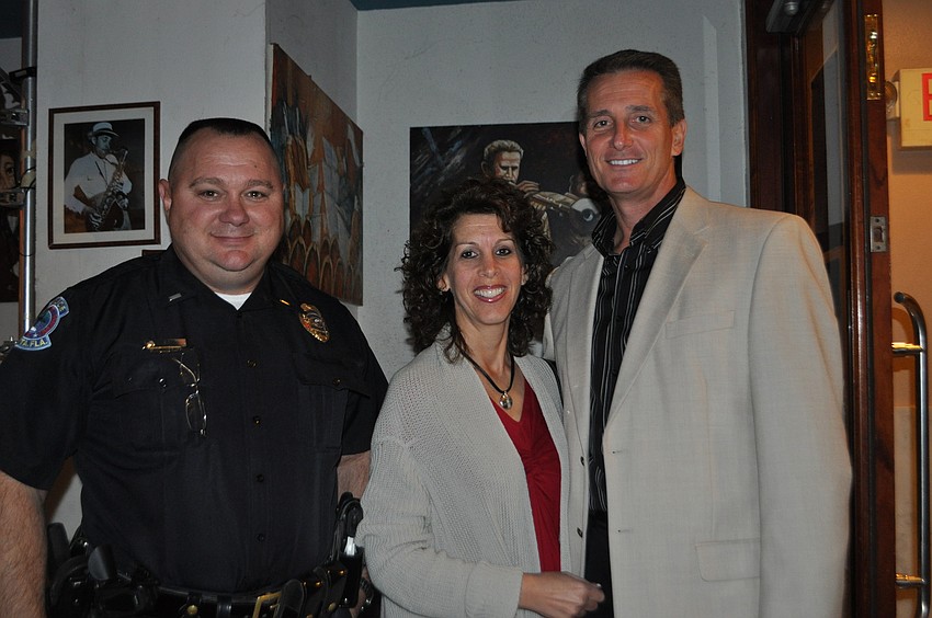 Lt. Randy Boyd and Marcy and Peter Abbott