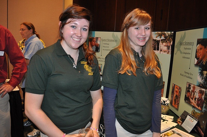 Madison Dickey and Ashley Peterson were student amabassadors for St. Stephens Episcopal School.