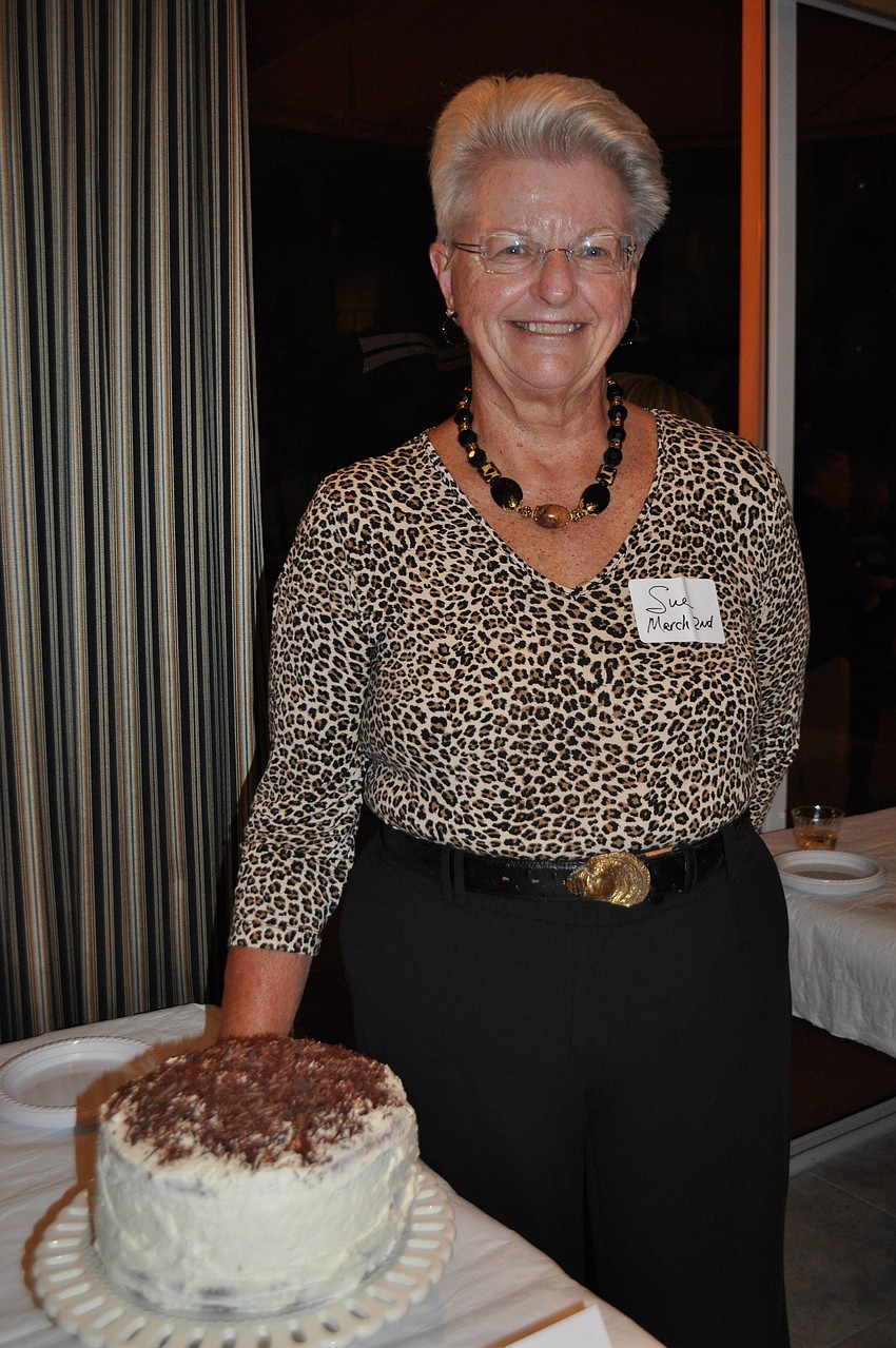 Sue Coyne made this red velvet cake.
