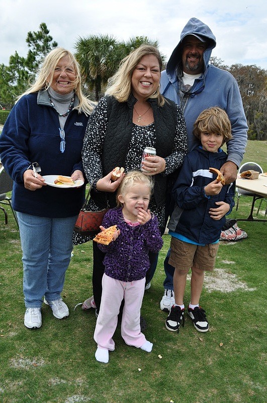 Heritage Harbour resident Paula Kelly enjoyed lunch with her daughter, Heather Little, Heather's husband, Rick, and their children, Emma and John.
