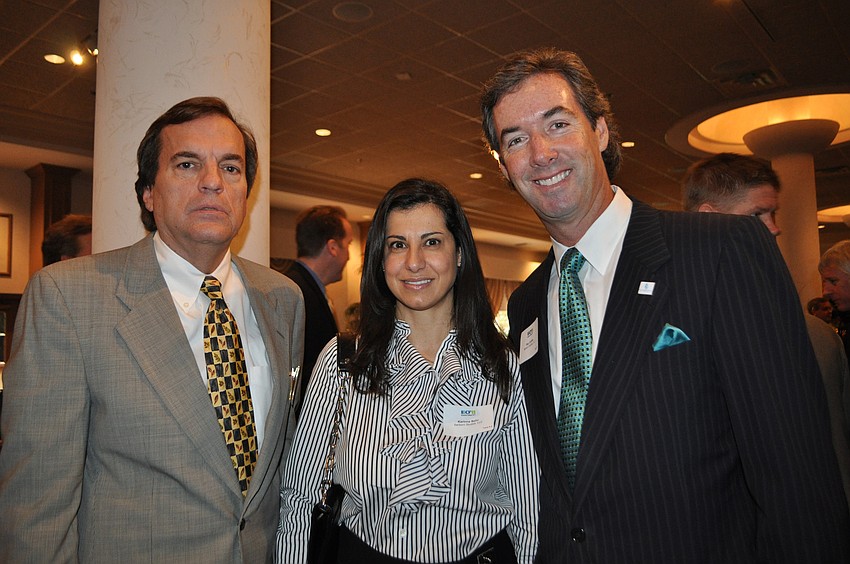 Panelist Ken Sanborn, CEO of Sanborn Studios; Karinne Behr, President of Sanborn Studios; and Ray Collins