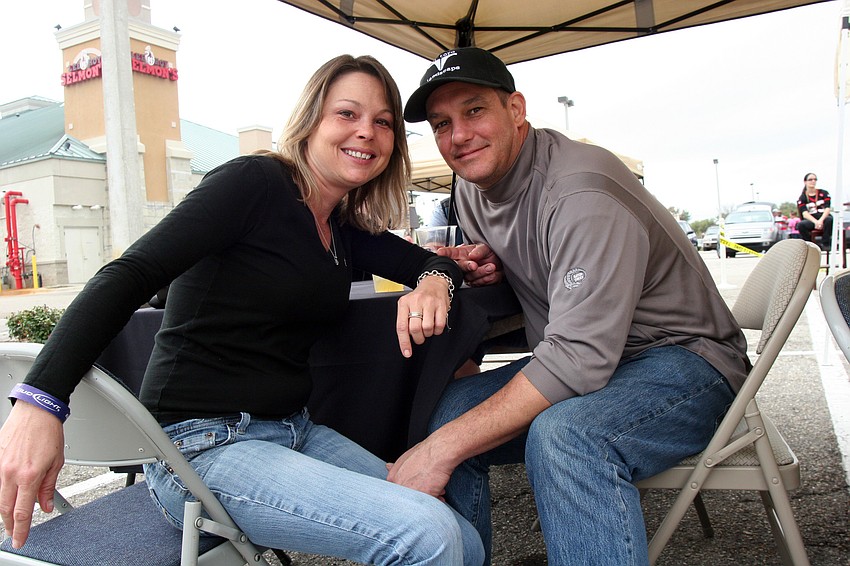 Jon Wilson and Jen Hogan enjoyed spending the afternoon together.