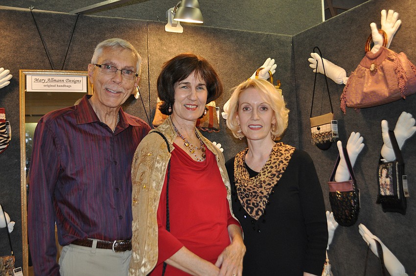 Tom Lennox, Sylvia Nissley and handbag designer, Mary Allmann