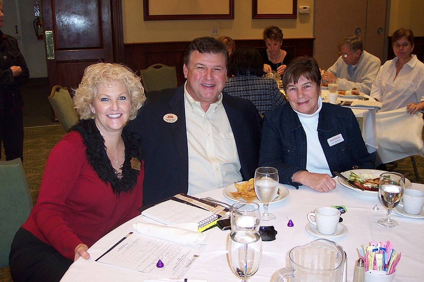 Alisa Begley, Michael Ward and Jean Petrucci enjoyed chatting at the event.