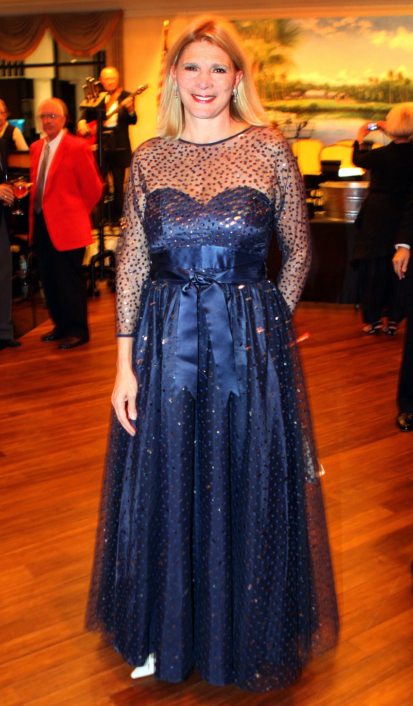 Marnie Matarese wearing the dress her mother wore 25-years-ago to the Opera Ball in Vienna, Austria.