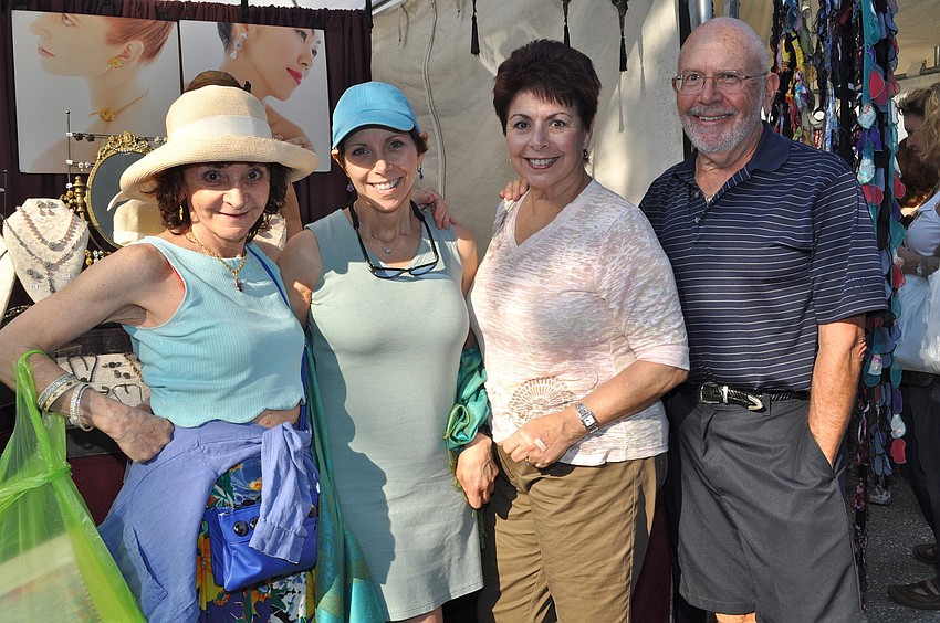 Ana Sussma and Bonnie Sinclair with Linda and Mort Sinkoff
