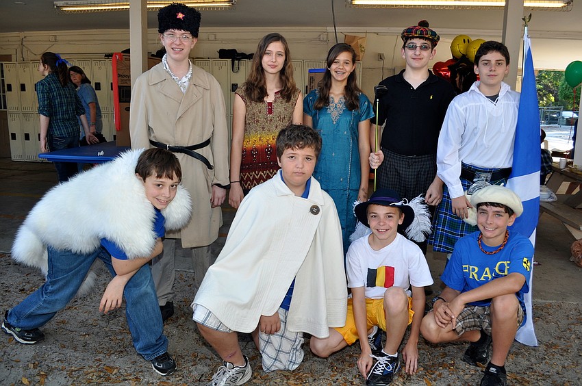 Students came dressed in clothes native to the countries they chose for the International Fair.