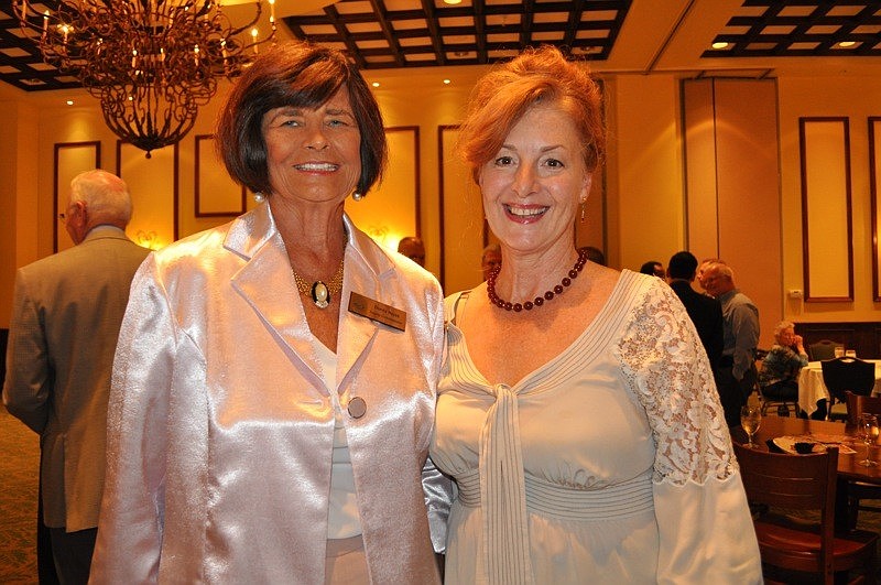 Manatee County Commissioner Donna Hayes and Nancy Ross met at the event.