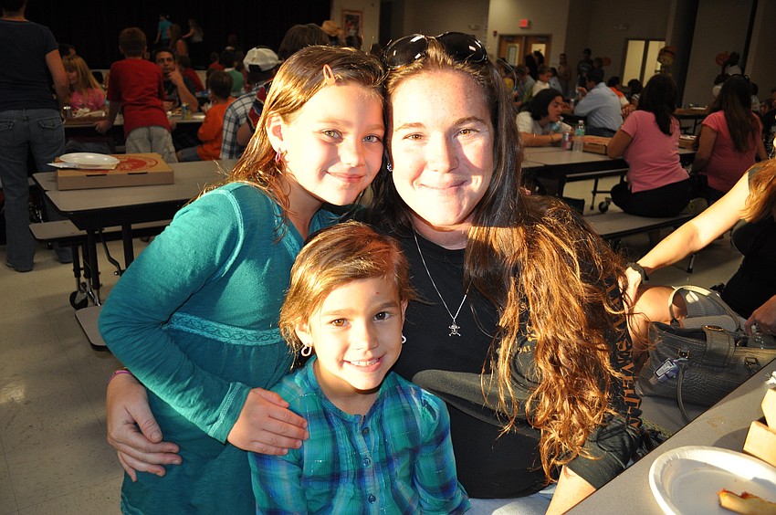 Stephanie Gross enjoyed the evenings with her daughters Meadowe, 8, and Reagan, 6.
