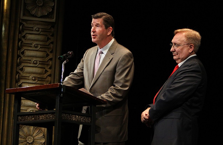 Leif Bjaland and John Fischer were the speakers for the tribute to the memory of Virginia Toulmin.