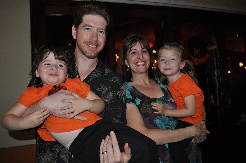 Drs. Joshua and Andrea Kreithen brought their daughters Ginger, 2, and Skylar, 4.