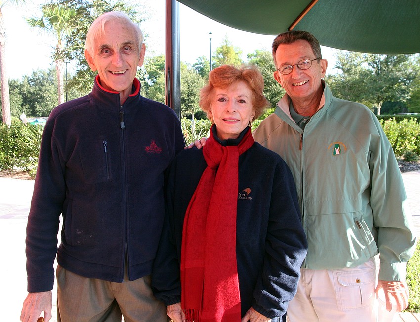 Edward Widanka, Liliane Sealy and Bill Wallace enjoyed the walk.
