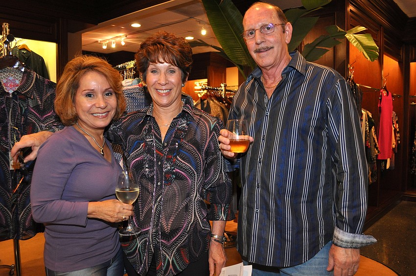 Norma Sanchez with Libby and Stuart Israel
