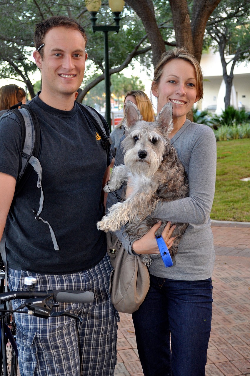 Gavin Cain and Jenny Harms with Noah
