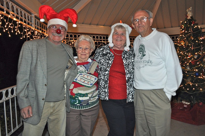 Grego DiBona, Yonne Hefner, Barbara Southard and Al Hefner