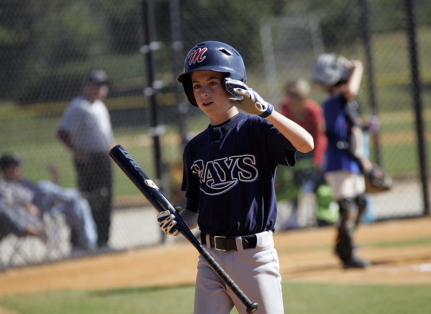 Connor Hetterich walked and stole a base in his first at bat for the Rays.