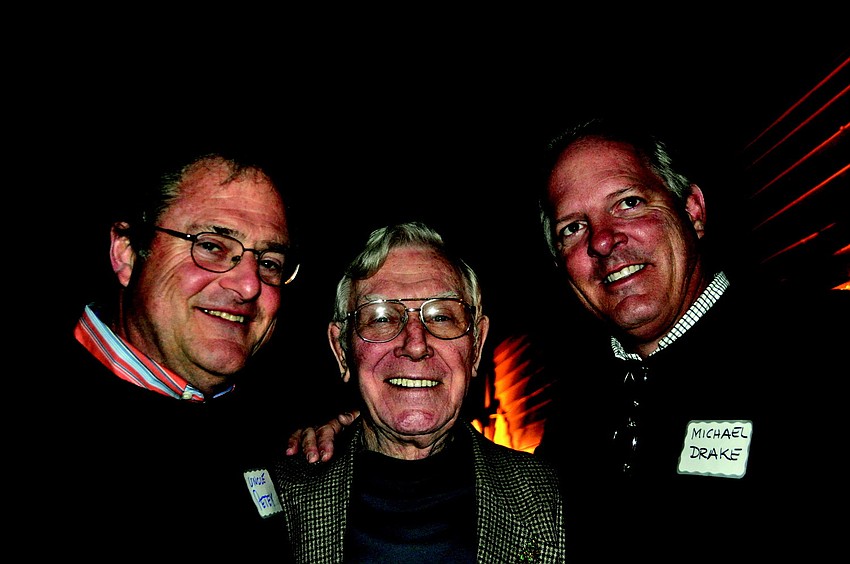 Petey McCarthy, Dutch Arends and President Michael Drake