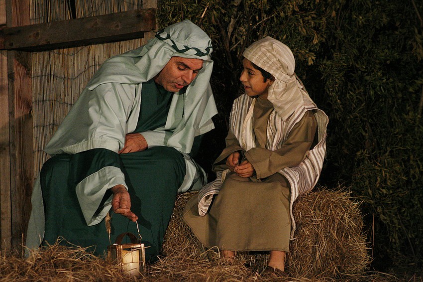 John King and his son, James, played the innkeeper and the innkeeper's son.